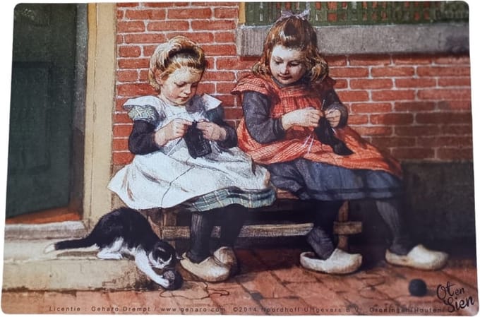 Cosy Creations Placemats Ot van Sien met buurmeisje 43x29cm 2 stuks