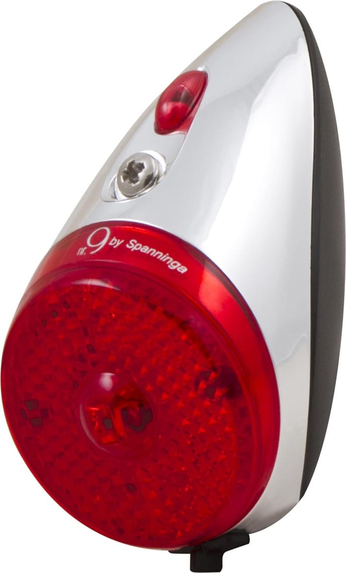Spanninga Rear Light Nr 9 Led / Fietsverlichting Achter rood Retro Look AAA Batterij