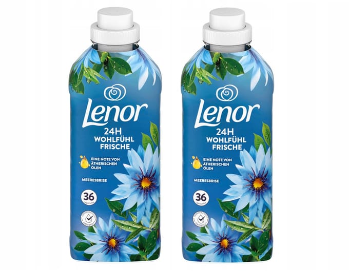 Lenor Zeebries Wasverzachter - Multipack - 72 (2x36) Wasbeurten - 1512ml (2x756ml)