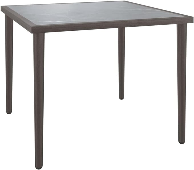 Tuintafel - Terrasmeubel - Ontspannen Buiten - Compact Design - 48x48x37 cm - Grijs