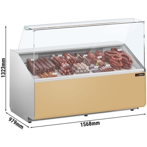 GGM Gastro Kühltheke - 1600mm - Frontblende Beige