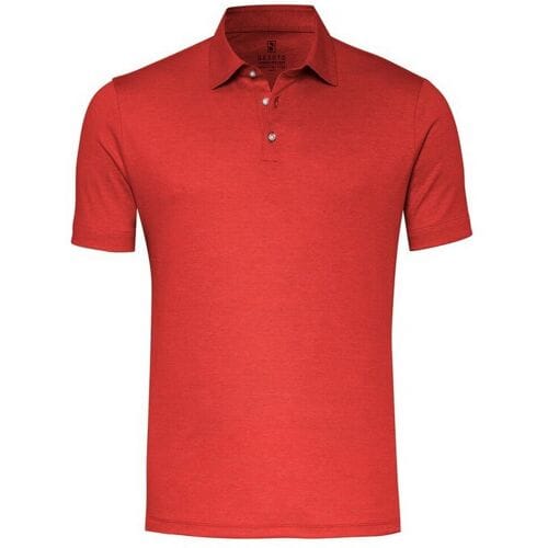 Desoto Polo Essential Uni Color Kent Collar Rood / male