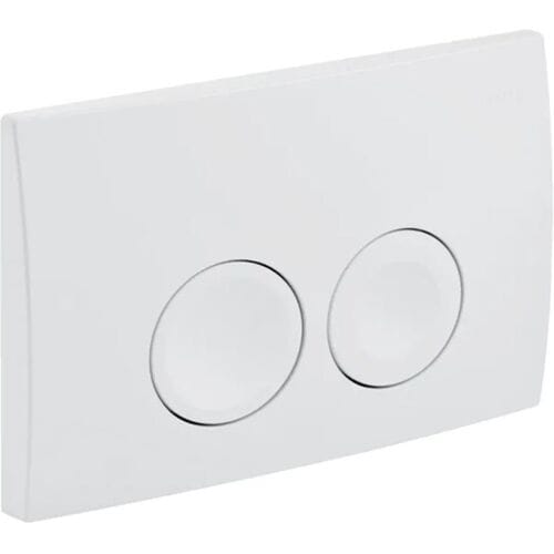 Geberit Bedieningspaneel Delta 25 - Kunststof - Wit - Tweeknops - 24,6x16,4cm