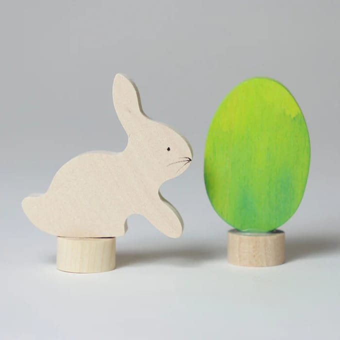 GRIMMS jaarring steker set Pasen groen