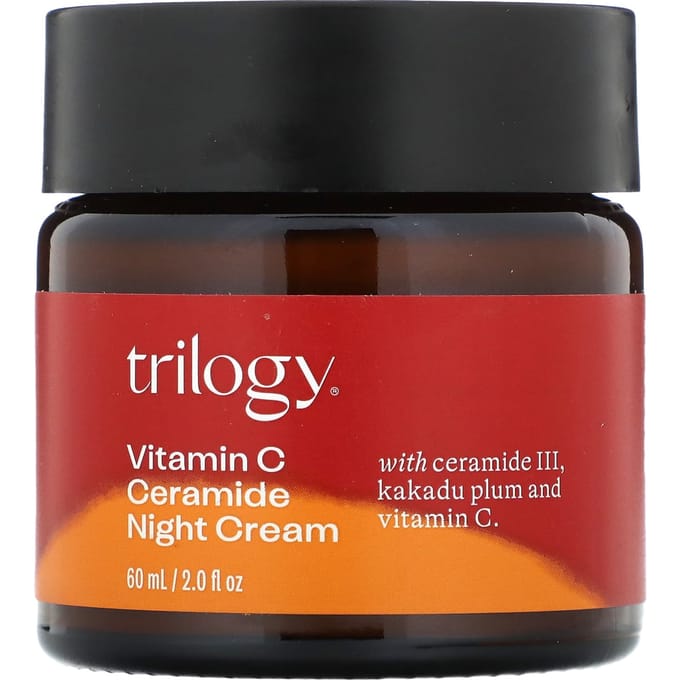 Trilogy, Vitamin C Ceramide Night Cream, 2 fl oz (60 ml) black