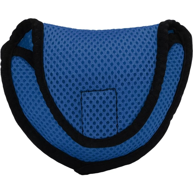 Housse de protection tissée pour tête de putter type D avec ruban de fixation, bleu blue