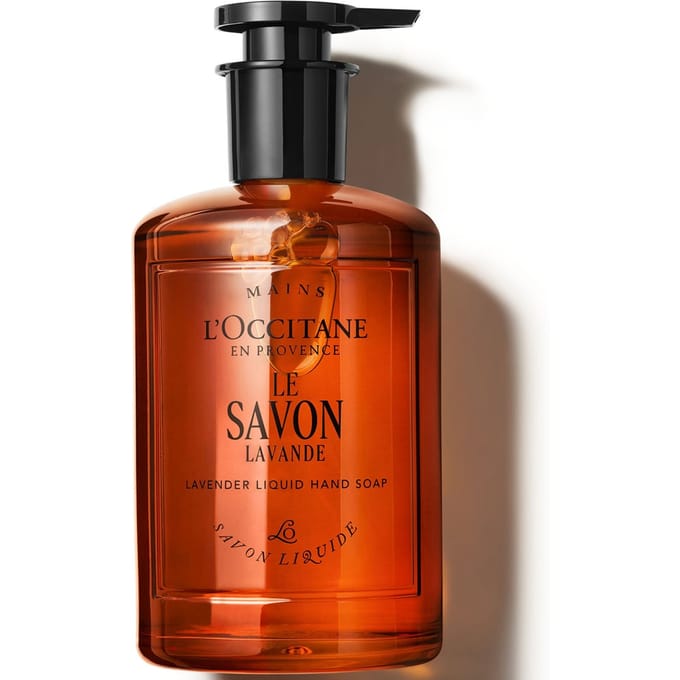 L'Occitane Lavender Liquid Hand Soap 350ml - Glass