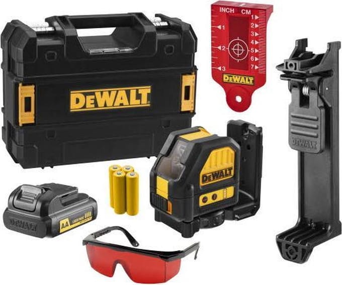 DeWALT DCE088LR Kruislijnlaser Zelfnivellerend 2 rode stralen 15 meter