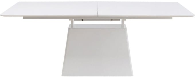 Uitschuifbare eettafel Benvenuto rechthoek wit Kare Design