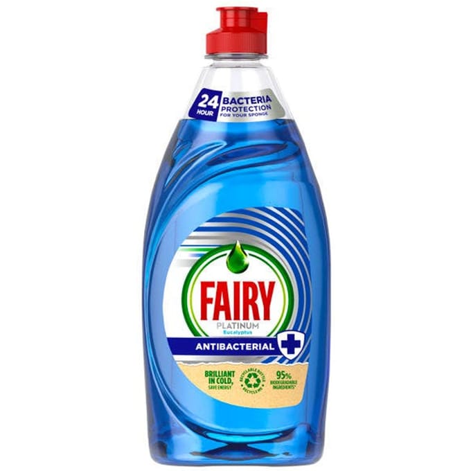 Fairy (Dreft) Platinum Quickwash Anti Bacterial Eucalyptus 1250 ml