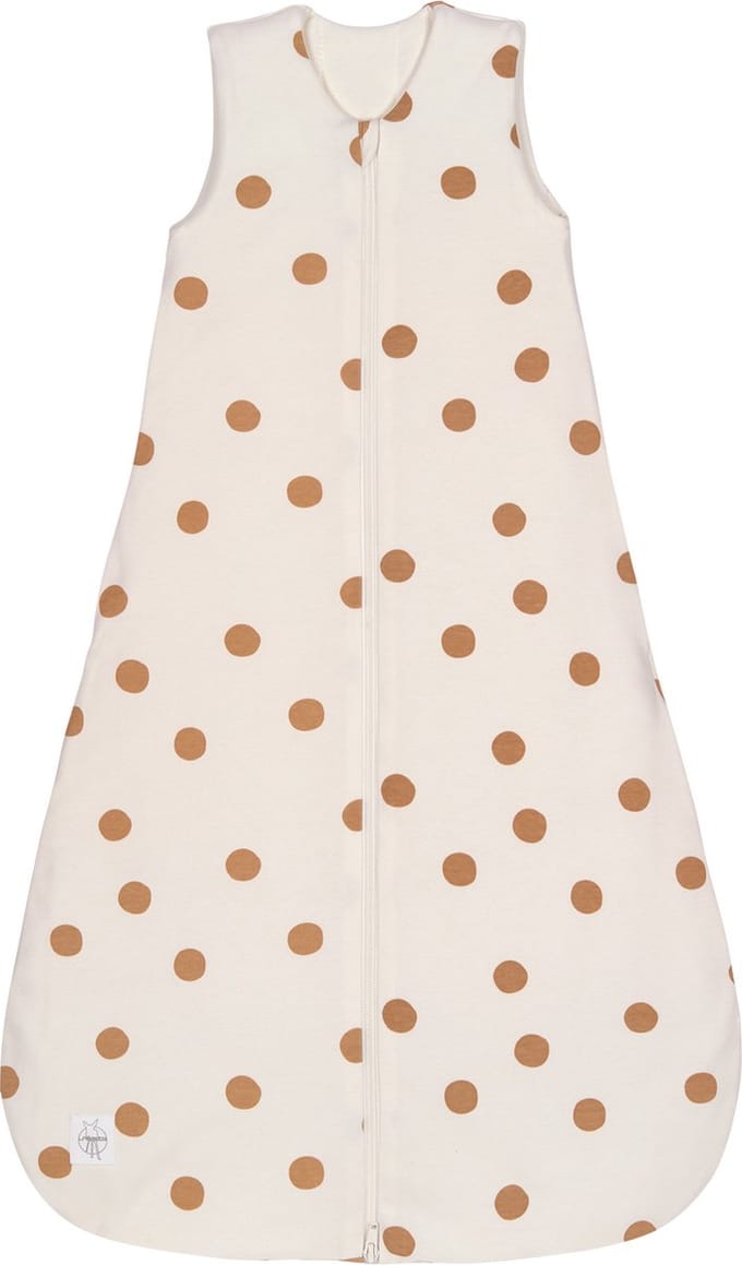 LÄSSIG babyslaapzak 4 seizoenen Big Dots milky, mt 50/56, 0-2 mnd