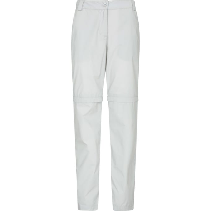 Mountain Warehouse Dames/Dames Quest Zip-Off wandelbroek (Lichtgrijs)