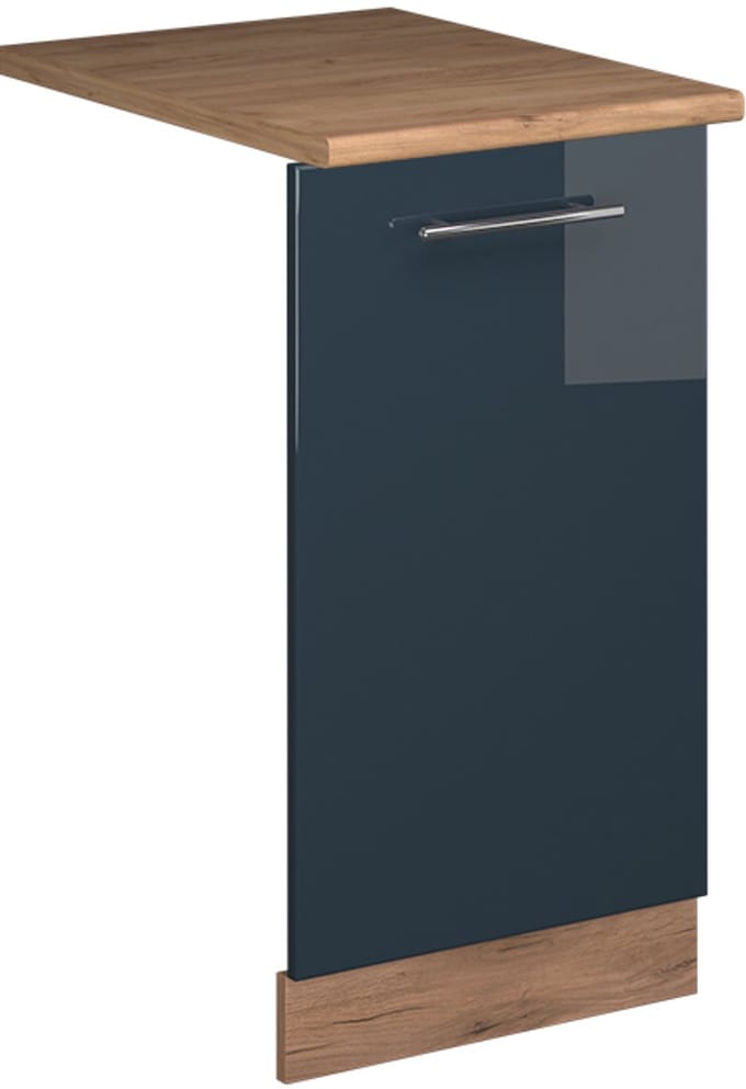 Vicco Fame-Line Vaatwasserfrontpaneel – 45 cm, WB Eik Donkerblauw hoogglans