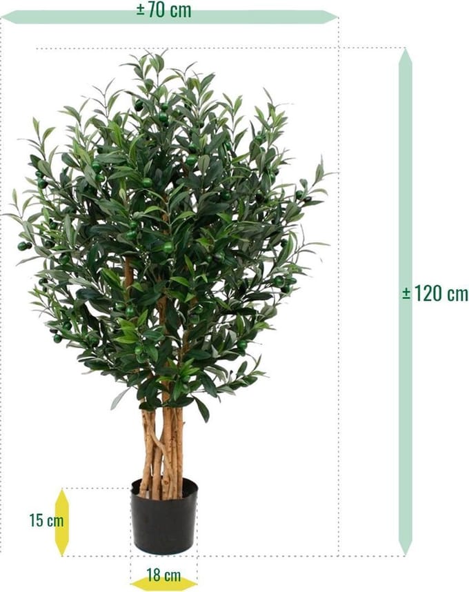 Kunst Olijfboom deluxe 120cm