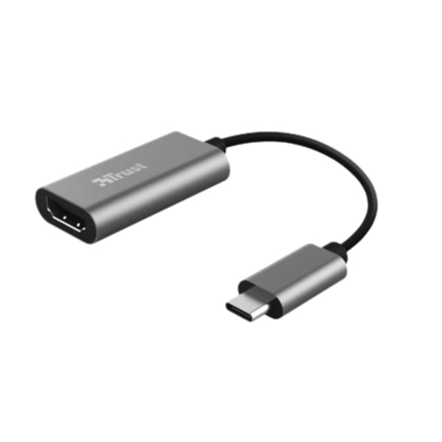 Trust Dalyx - USB-C naar HDMI Adapter - Aluminium / Grijs