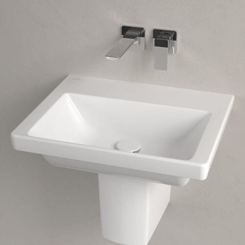 Villeroy & Boch Subway 3.0 washbasin 55 cm, without tap hole, without overflow 4A705801