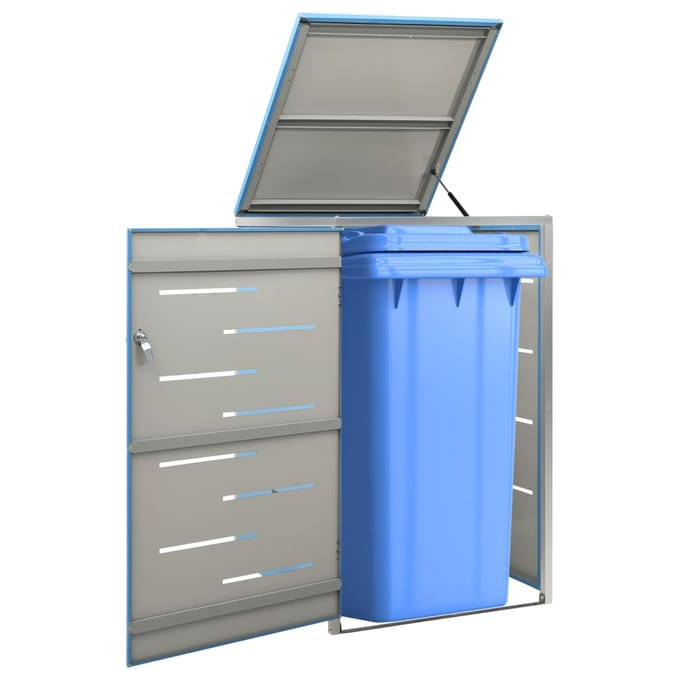 vidaXL - Containerberging - enkel - 69x77,5x115 - cm - roestvrij - staal
