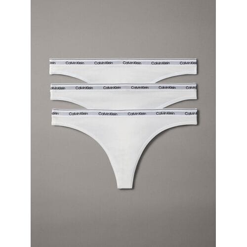Calvin Klein 3-pack strings - Icon logo - Wit 3XL