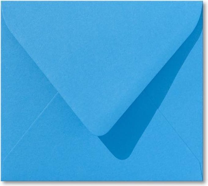 Envelop 12,5 x 14 Koningsblauw, 100 stuks