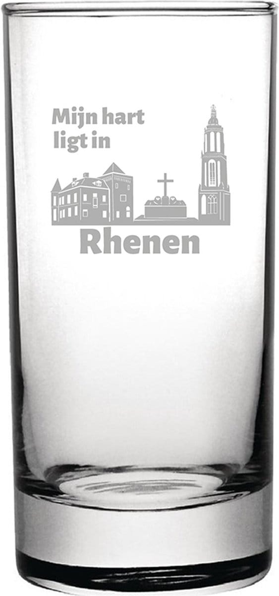 Gegraveerde longdrinkglas 28,5cl Rhenen