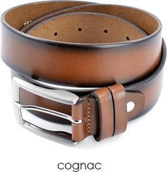 Muller & Sons Riem Edgy Heren Broekriem Bruin 95 cm
