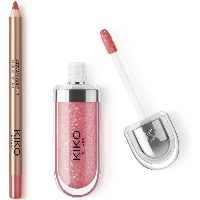 KIKO Milano 3D Hydra Lip Combo (Various Shades) - Mauve Muse
