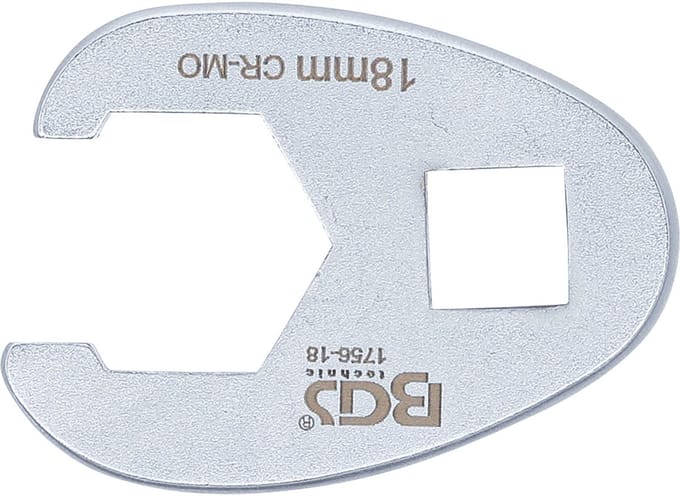 BGS Vierkante moersleutel aandrijving 10 mm (3/8") SW 18 mm ...
