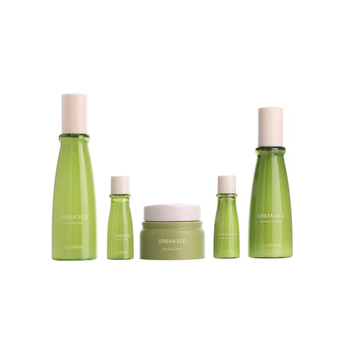 The Saem - Urban Eco Harakeke Deep Moisture Skin Care 3 Set beige