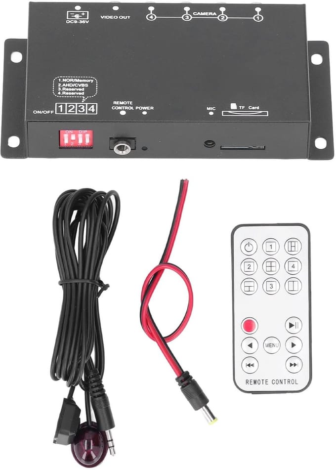 Dailygoody - Auto Mobiele Videorecorder - 4-kanaals Mini