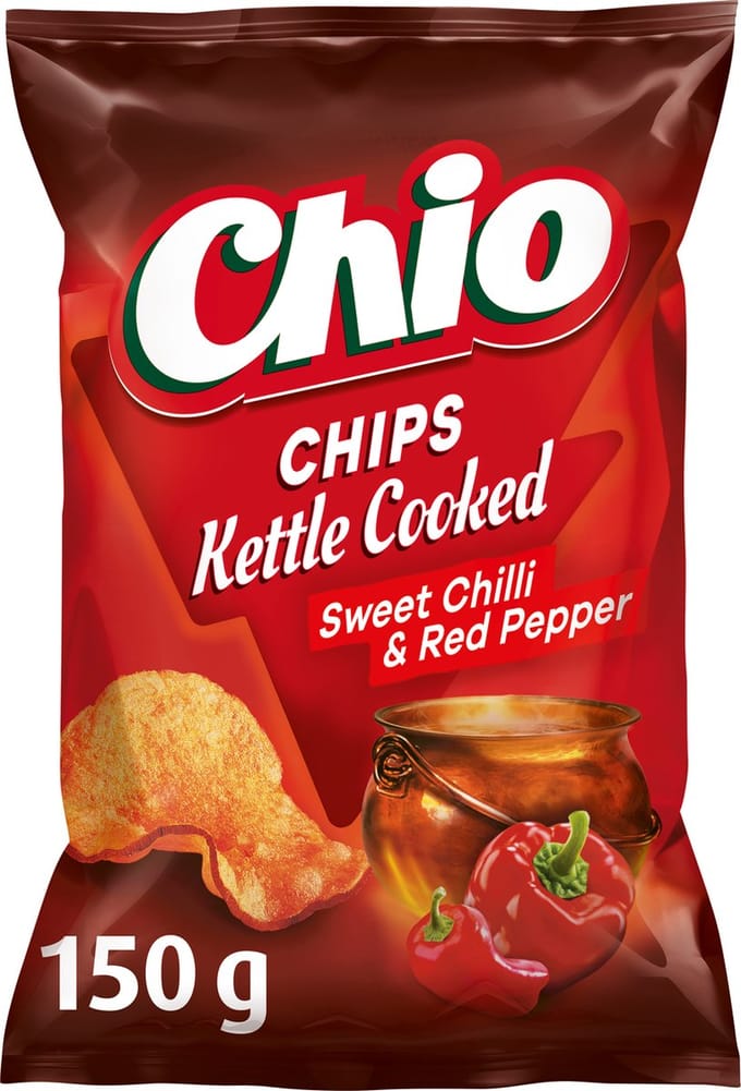 Chio Kettle Cooked Sweet Chili & Red Pepper - Chips - 10x150 gram