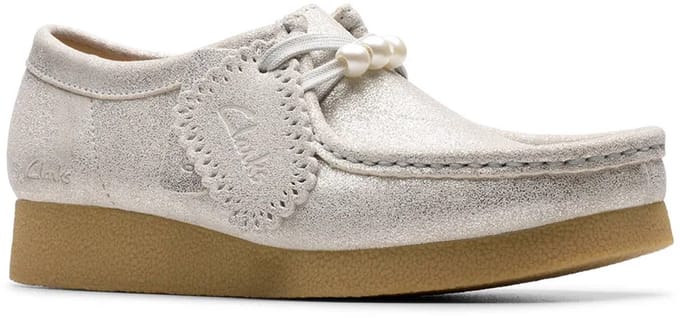 Clarks Shoes Wallabeeevosh Loafers Zilver EU 37 1/2 Vrouw