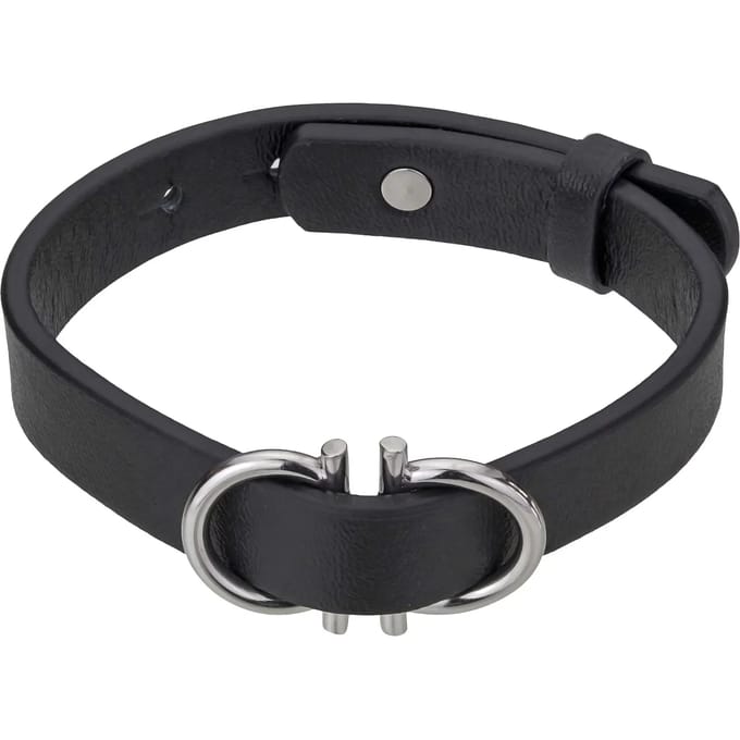 Echt leer en roestvrij stalen armband Philipp Blanc Christian
