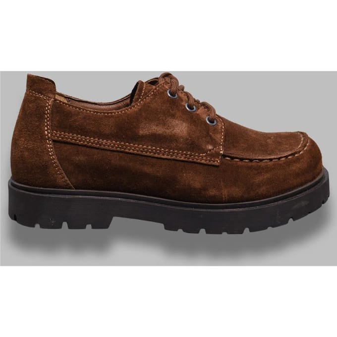 Birkenstock Highwood Moc Lace Low Suede Leather Sneakers bruin