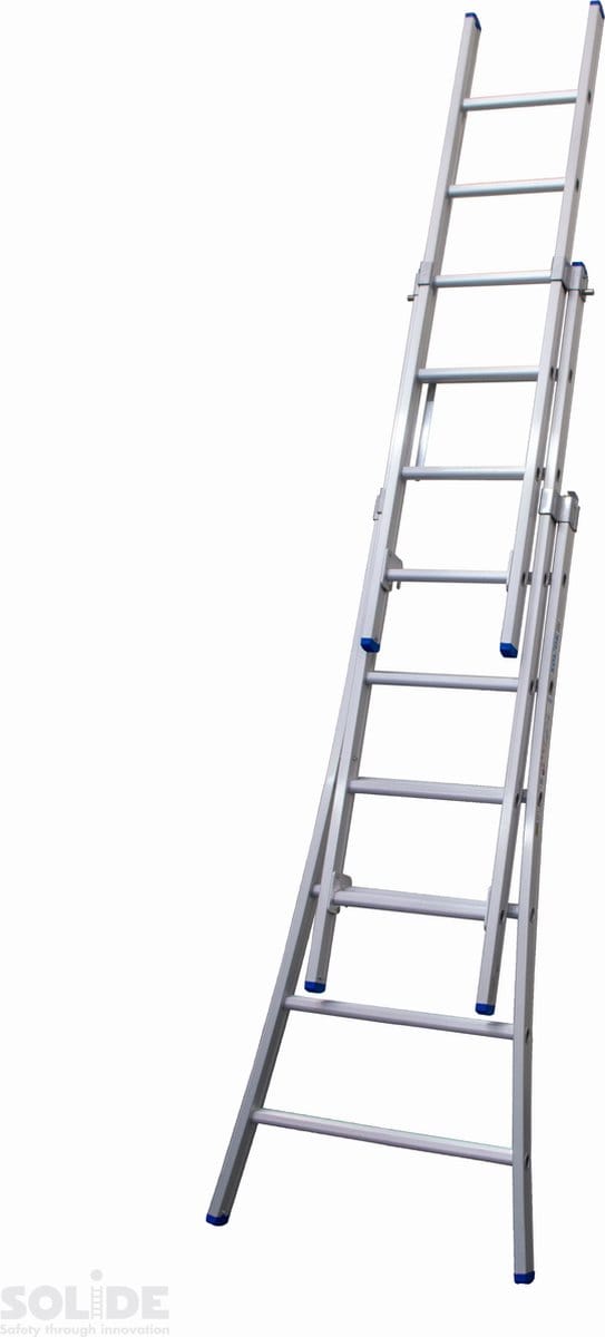 Solide 3-delige Uitgebogen Reformladder - 3x6 Sporten