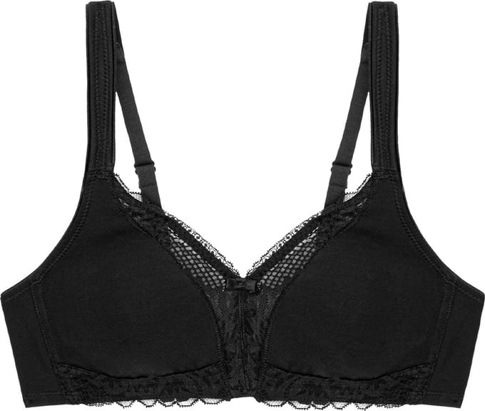 Triumph - Maat E90 -Modern Lace+Cotton N Vrouwen Beha - BLACK