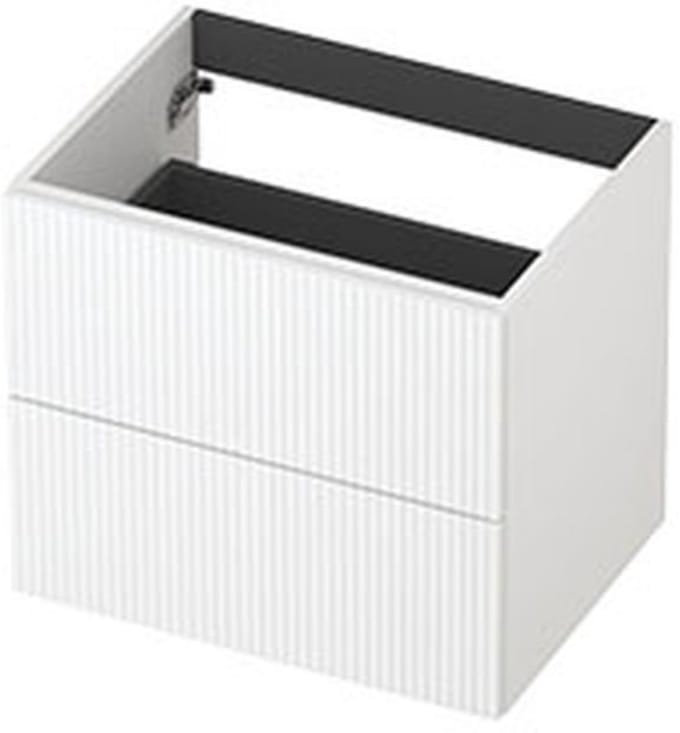 INK - Onderkast 2L Gelakt Gefreesd Tbv Greep - 600x450x520 Mm - Mat Wit