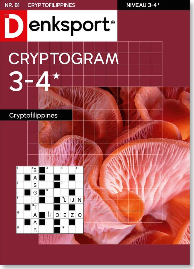 Denksport Puzzelboek Cryptofilippines 3-4*, editie 81