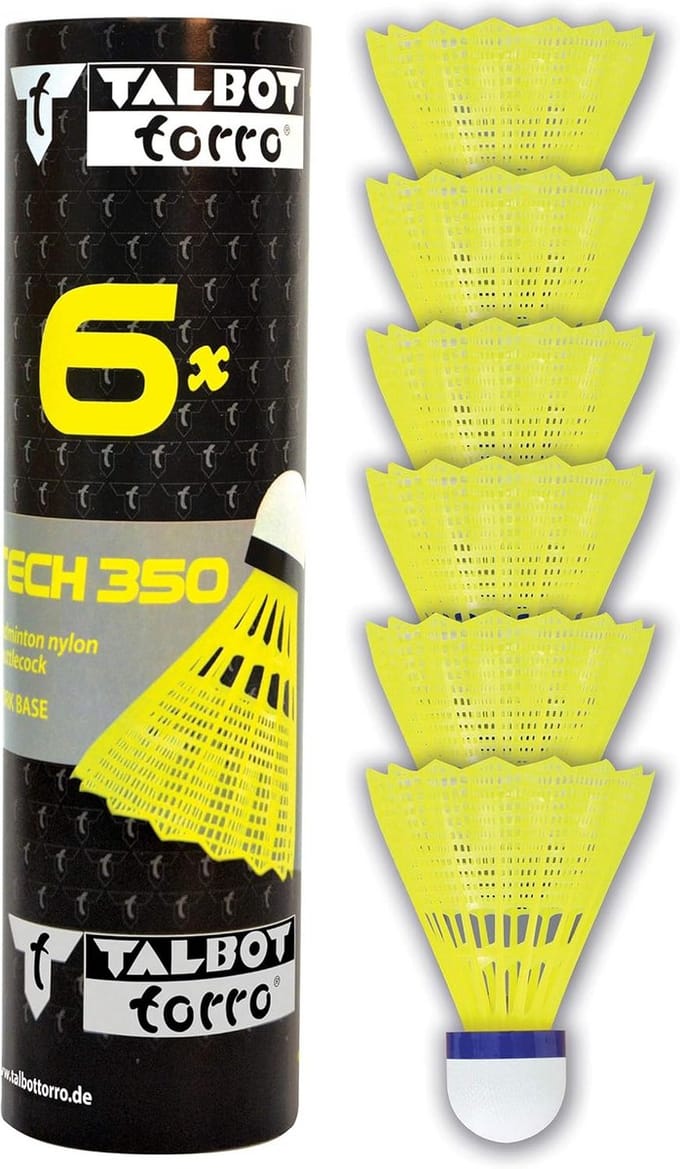 Nylon Badminton Shuttles, Set van 6 Stuks