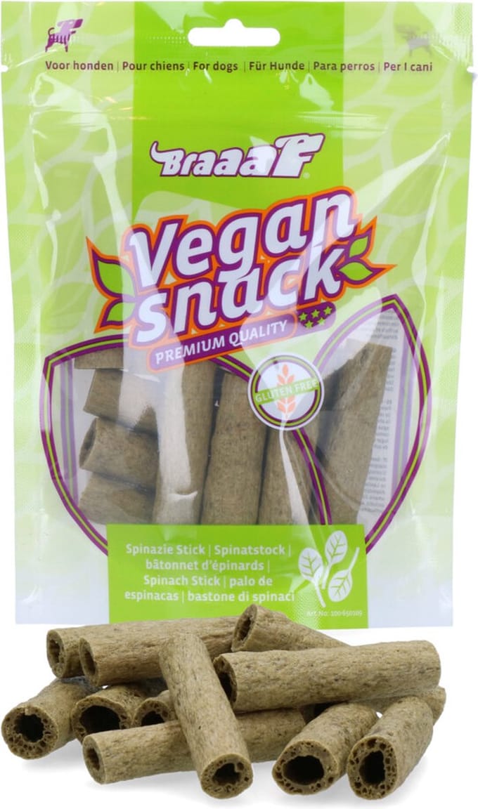 Braaaf Spinazie Sticks 6 cm 80 gr