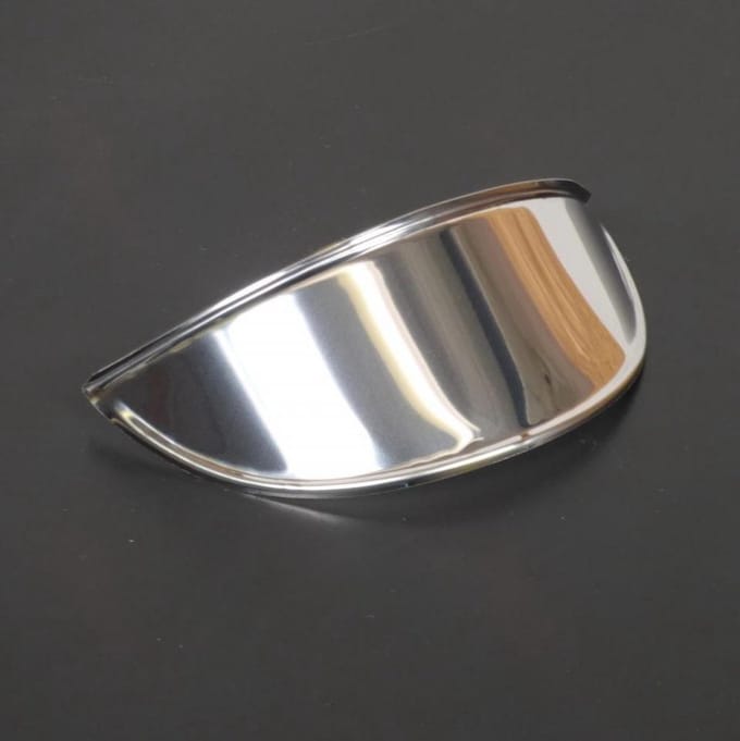 Chroom koplampkap voor ronde motorfiets bromfiets fietslamp
