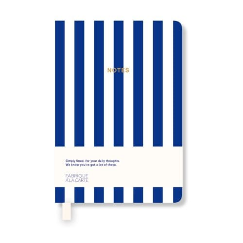 A-journal fabrique notitieboekje a7, stripes blue