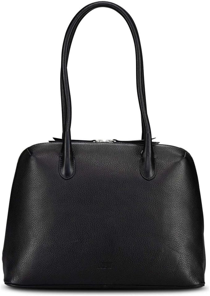 Jost Vika Schoudertas Leder 38 cm - Dames - black