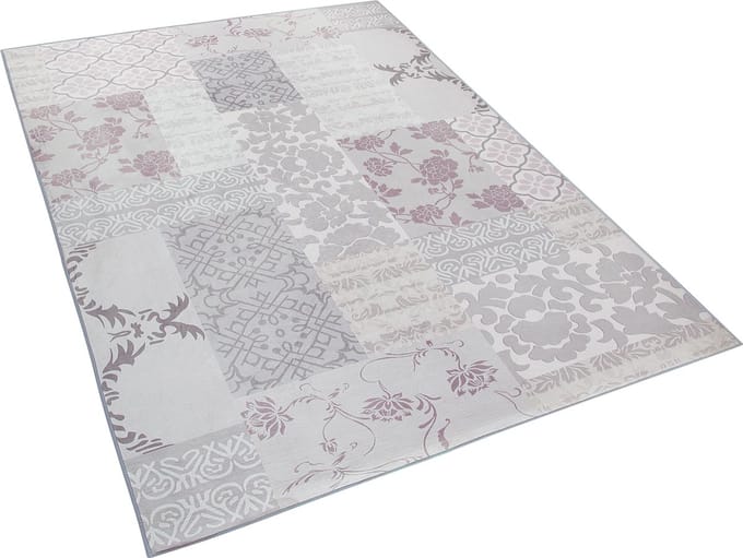 BALLICA - Laagpolig vloerkleed -Multicolor - Lichtgrijs - Polyester