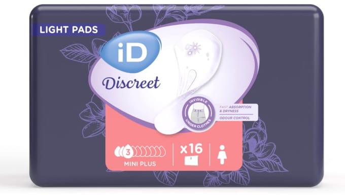 iD Discreet Light Pads Mini Plus - 1 pak van 16 stuks