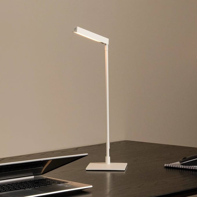 Lucide LAVALE - Bureaulamp - LED Dimbaar - 1x3W 2700K - Wit