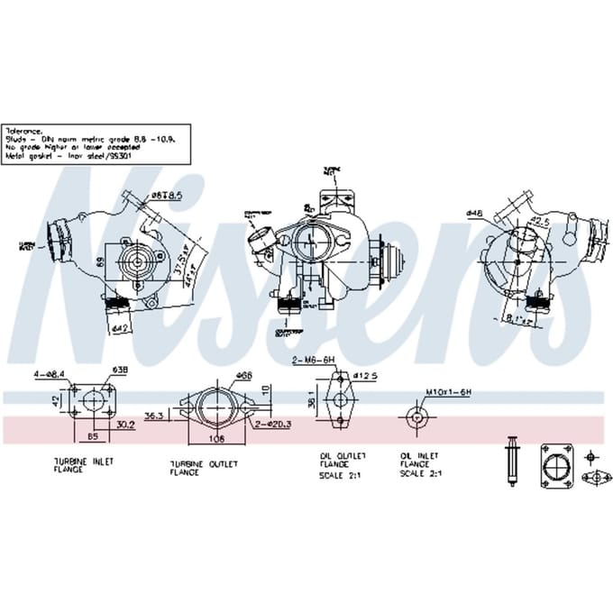 Supercharger, drukvulling NISSENS 93281