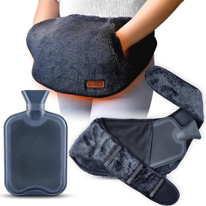 Omwikkelbare Warmwaterkruik - 1,5L Luxe en Draagbare Warmtekruik voor Menstruatiepijn