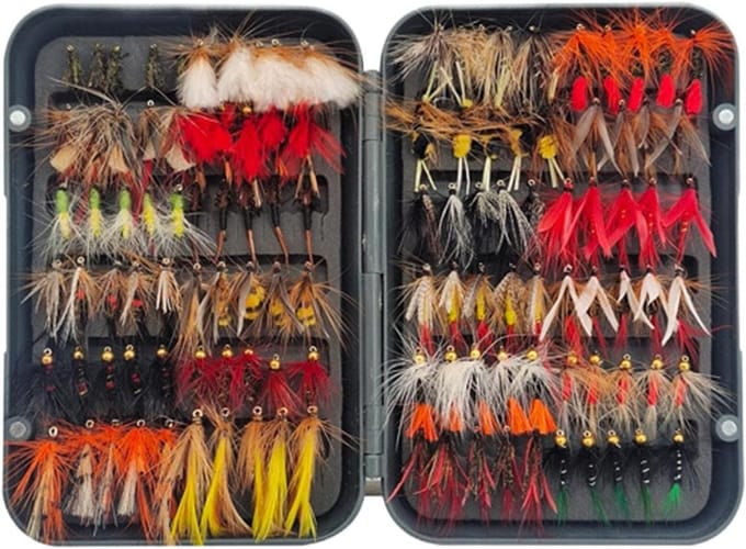Vis Aas Set - Kunstaas Assortiment - Forel Vangen - Dubbelzijdig Waterdicht - 120 Delen - Uniek