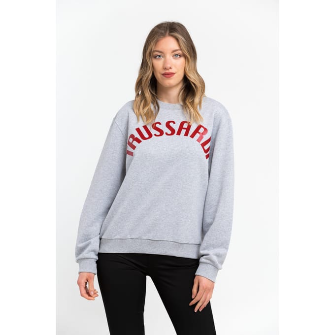 Trussardi dames trui in grijs katoen