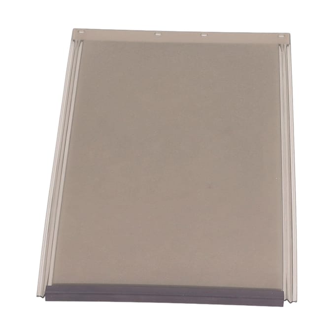 Hondenluik Weerbestendig Doorzichtig Flexibel Vervangend TPU Huisdierluik voor Aluminium M Size gray